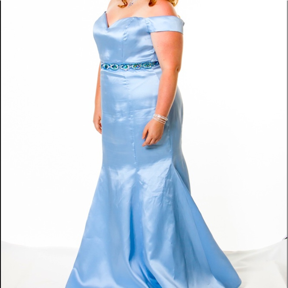 Juniors B. Smart Blue mermaid with jeweled belt.